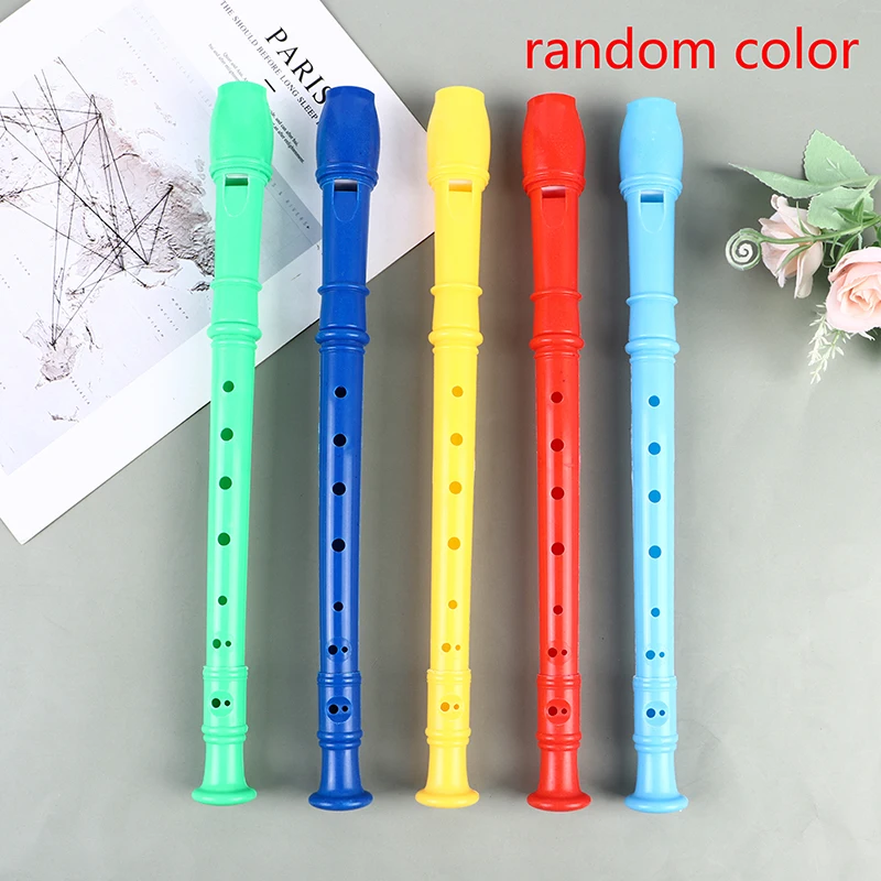 

8 Holes Plastic Recorder Long Flute Woodwind Instrument Colorful Instrumens Long Flute