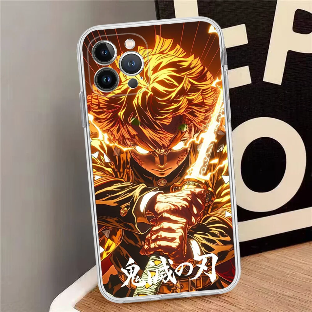 Zenitsu Agatsuma Phone Case Silicone Soft For Iphone 15 14 13 12 11 Pro Mini XS MAX 8 7 6 Plus X XR Cover