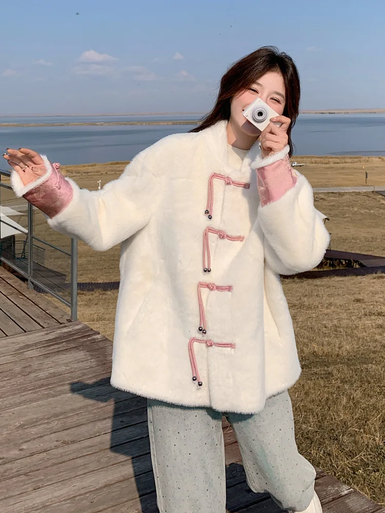 Белый новый китайский Sle из искусственного норкового кашемира интегрированная