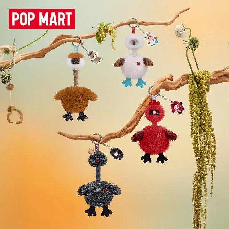Фото Оригинальный POPMART: Серия Dear Birds, ароматизированная коробка-сюрприз, брелок-подвеска, декоративная кукла, освежитель воздуха для автомобиля, подарочная игрушка-сюрприз №4