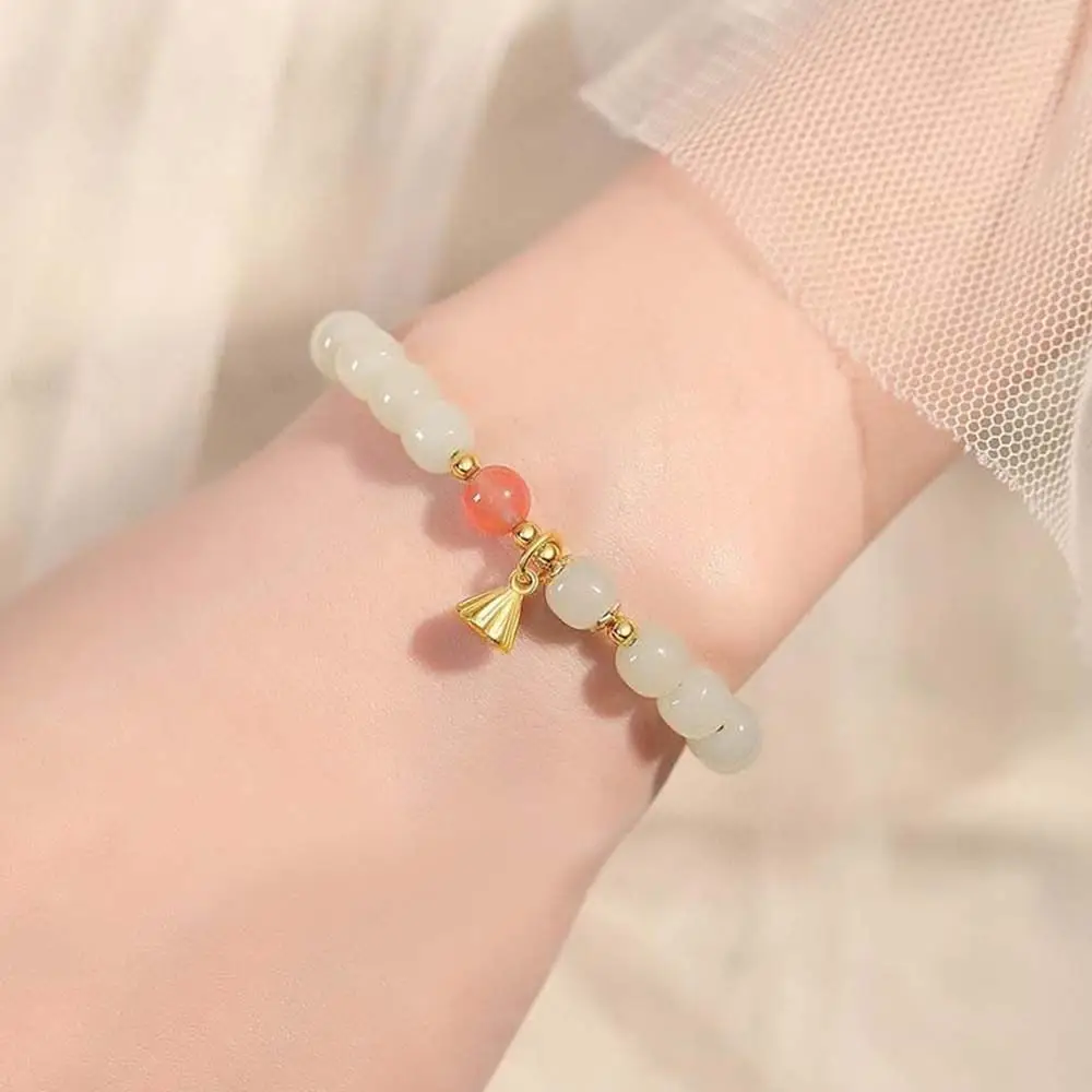 Китайские ювелирные изделия для вечерние бусины Fu из ниток имитация нефрита