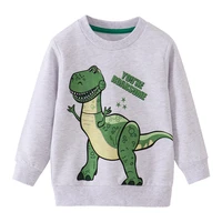 jumping meters dinosaur boys girls sweatshirts for autumn spring toddler kids clothes hot selling baby sport shirts