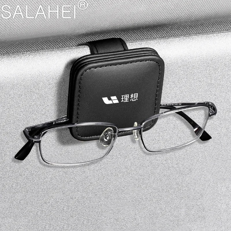 

1 Pc Car Eyeglass Sunglasses Bracke Holder Glasses Storage Card Clip For Leading Ideal Li One L9 2022 Auto Sun Visor Accessories