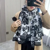 2021 new autumn and winter fashion silk scarf three color jungle elegant and comfortable warm scarf women