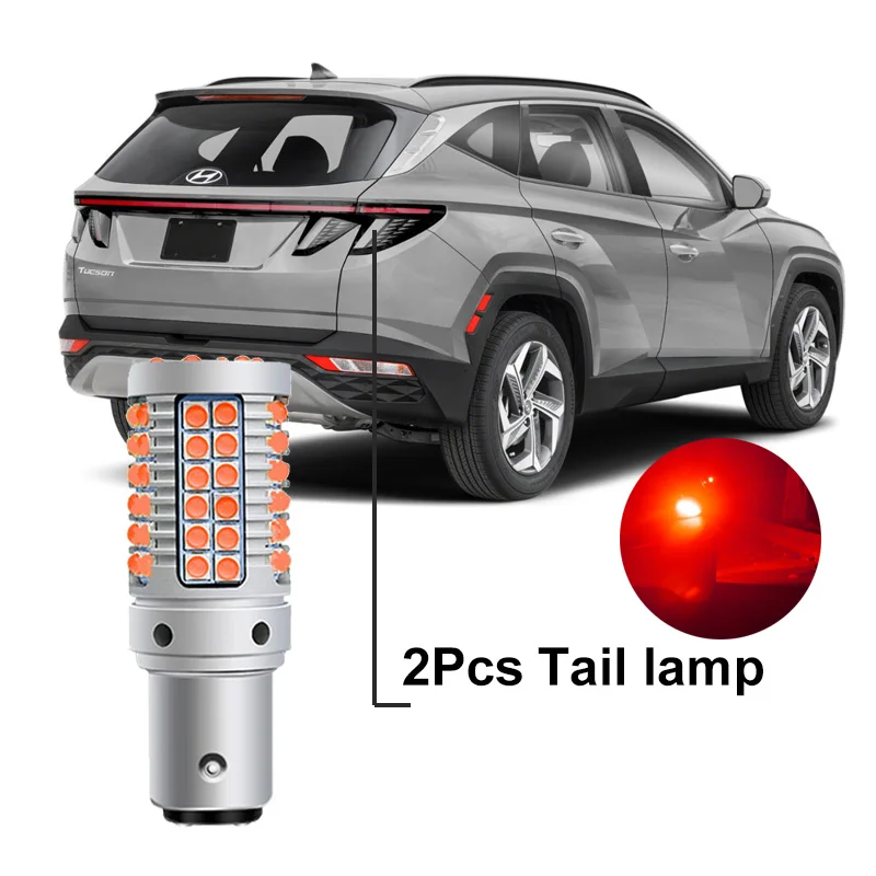 

Автомобильные светодиодные лампы Canbus для Hyundai Tucson NX4 2022 2023 (подходят только для оригинальных галогенных автомобилей), Задний сигнал поворота, задний хвост заднего хода