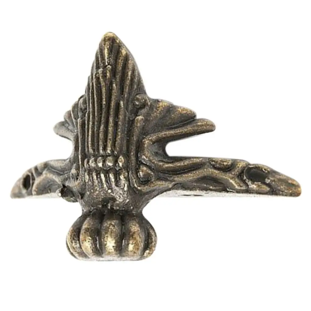 

4pcs Antique Foot Bronze Embossed Furniture Corner Protection Wooden Jewelry Box Protection Corner Household Hardware Supplies