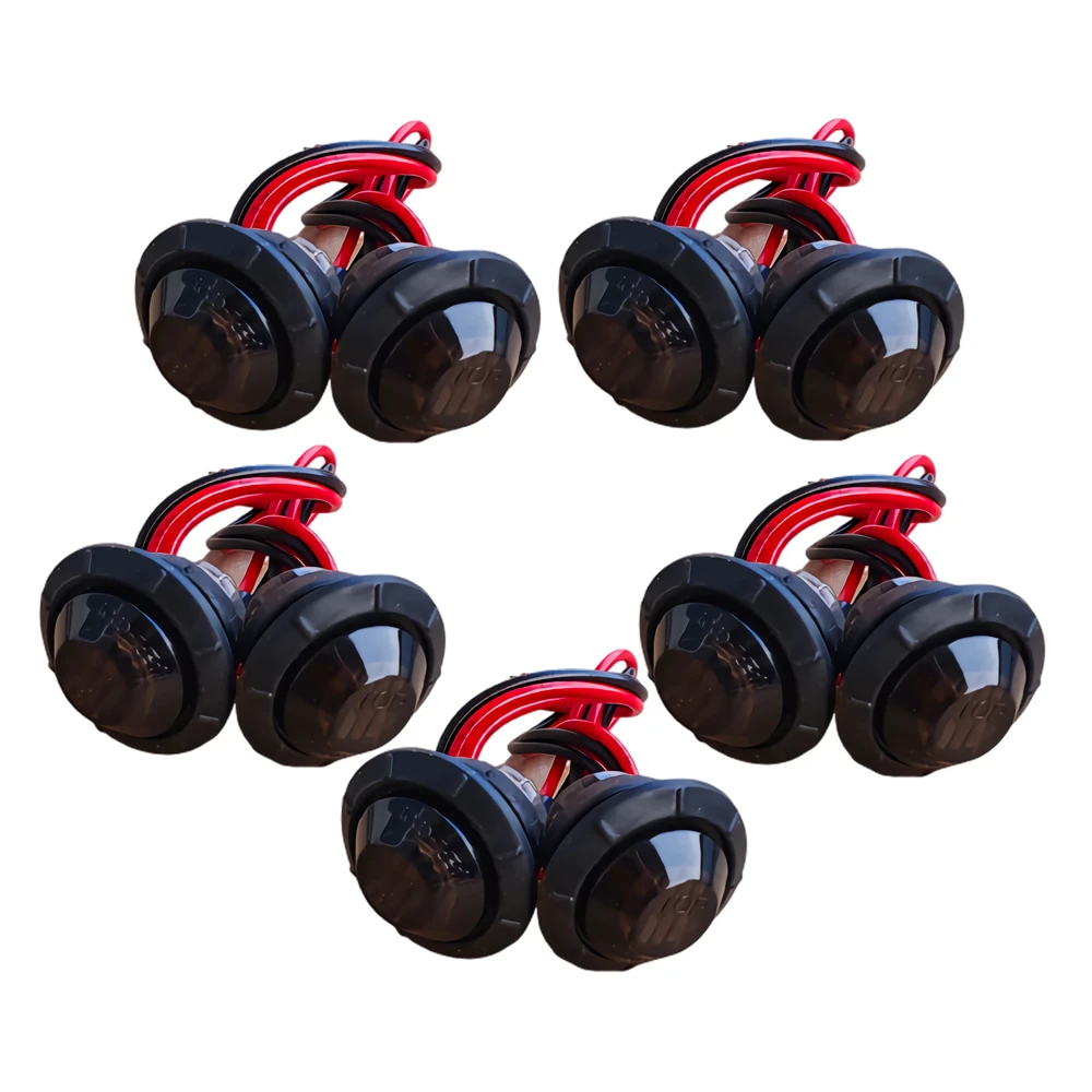 

10 шт. маленький круглый дымчатый боковой маркер для грузовика 12 В, боковые габаритные огни для прицепа, автофургона, автофургона, оформление грузовика, цвет красный, белый, янтарный