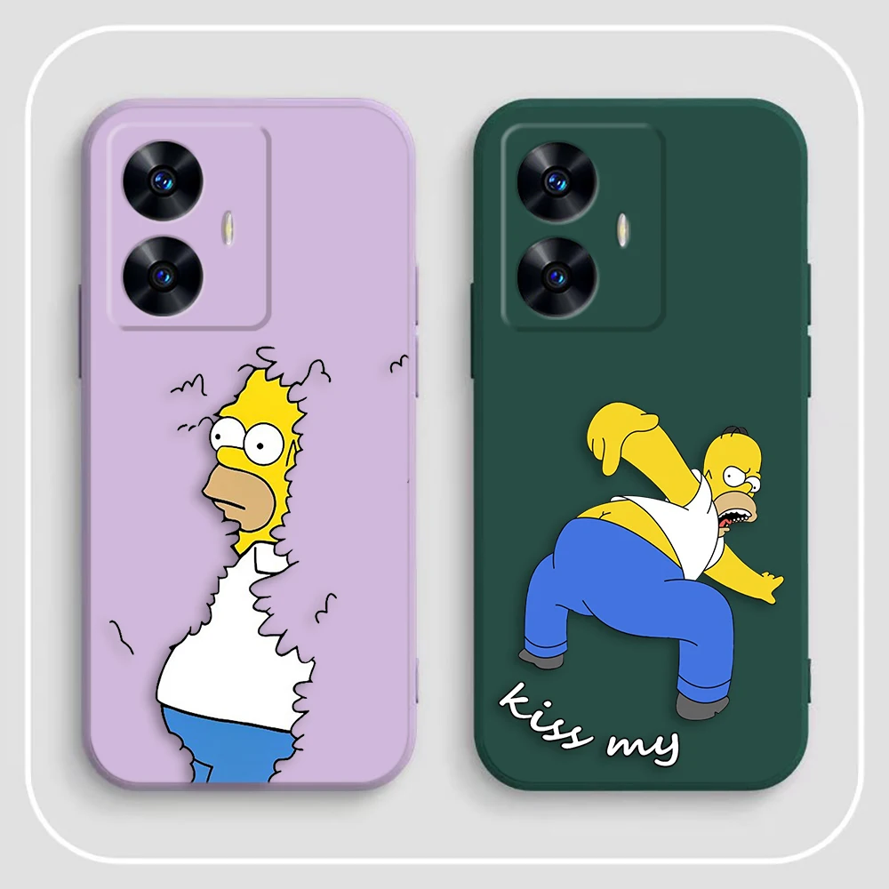 Чехол для телефона Cartoon Funny The S-Simpsons Realme C65 C63 C53 C35 C55 C33 C30 C21Y C20 C12 C11 GT 2 XT NARAO 20 30 50