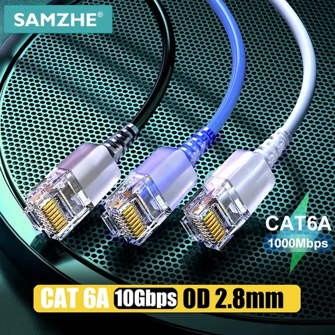 Кабель Ethernet SAMZHE Cat6A - Высокоскоростное соединение до 10 Гбит/с — внешний вид товара