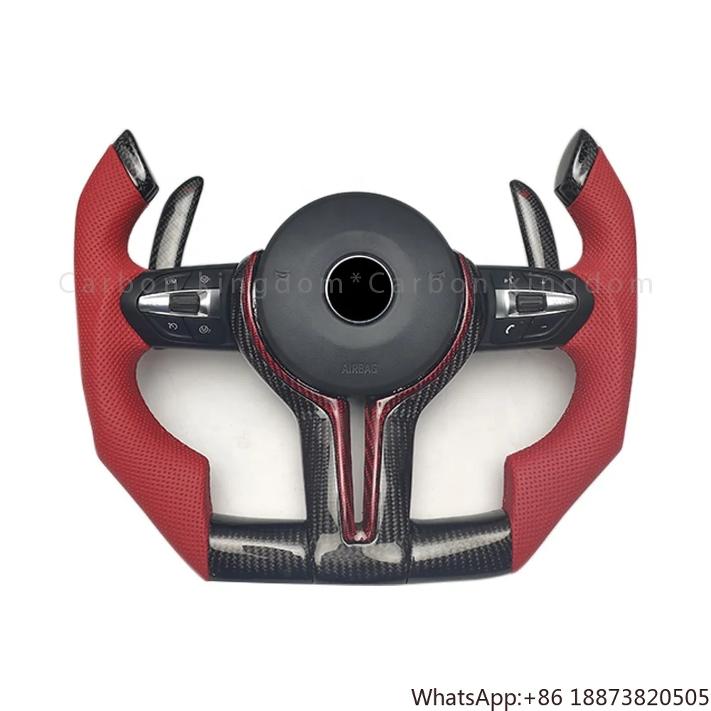 Руль из алькантары и углеродного волокна Carbon Kingdom для BMW I8 I3