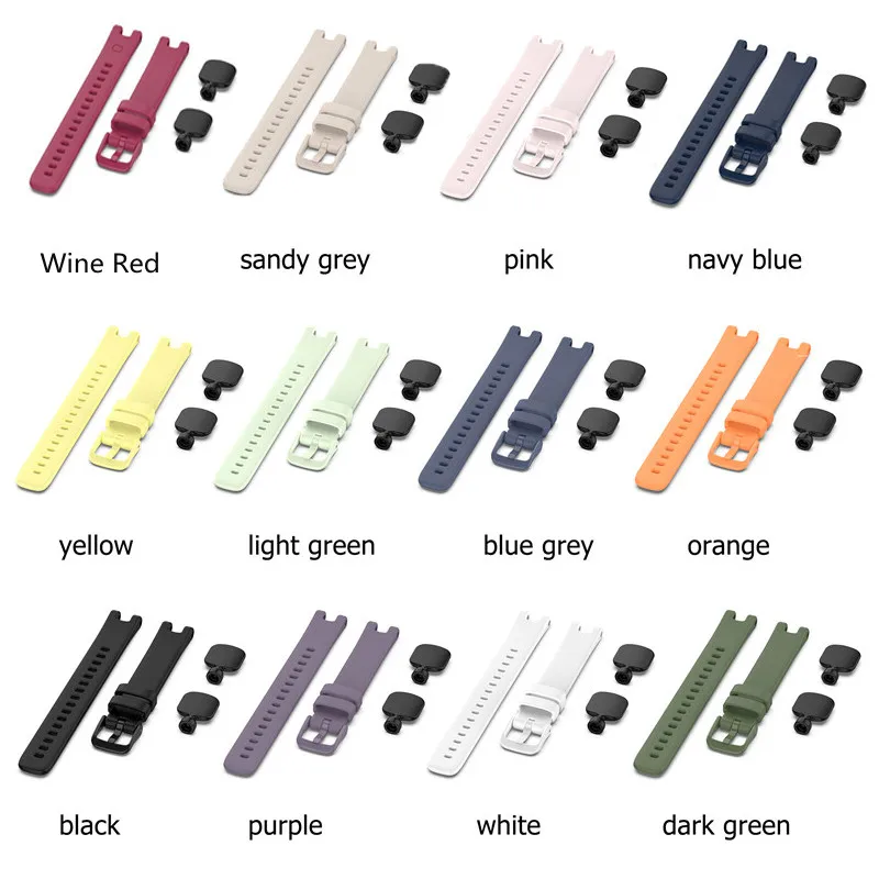 For Garmin Lily Watch Band Sport Silicone Replacement Strap Women Fashion Fitness Wristband Garmin Lily Watch Accessories