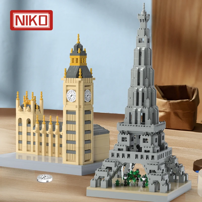 

City Traveler Series Diamond Building Blocks Toys Eiffel Tower Rome Colosseum MOC Bricks Model Kit Birthday Gifts Decoration DIY