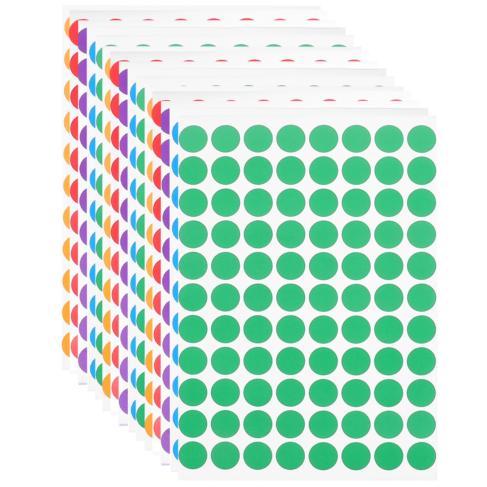 

15 Sheets Label Stickers Round Dot Gift Mark Seal Adhesive Labels Name Circle Child