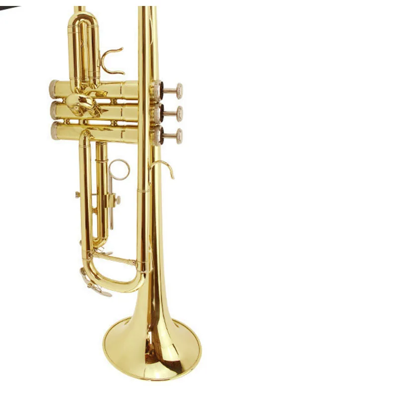 

High quality Bb B falt trumpet MTR-100 Monel piston with hard case, mouthpiece, cloth and gloves