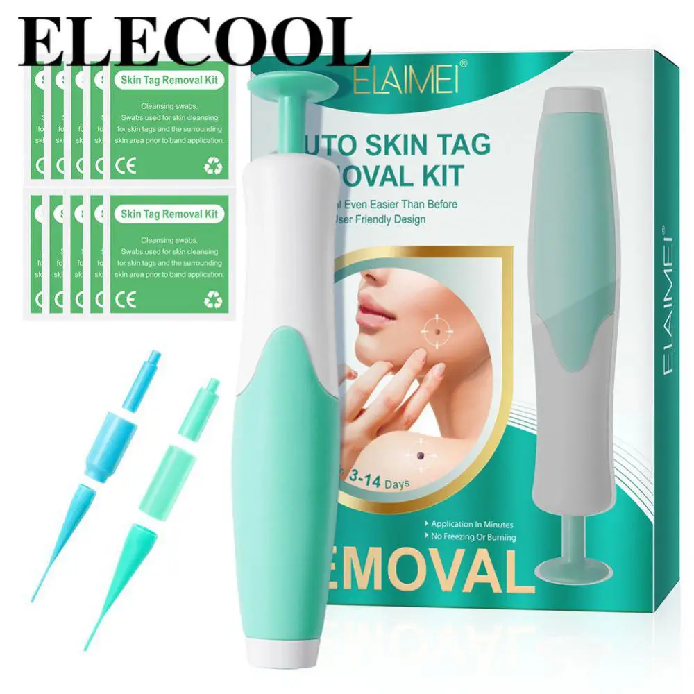 

Auto Skin Tag Remover Includes Cleansing Swabs Skin Tag Removal Kit Portable Cleansing Swabs Leaves Skin Smooth And Clear Moles
