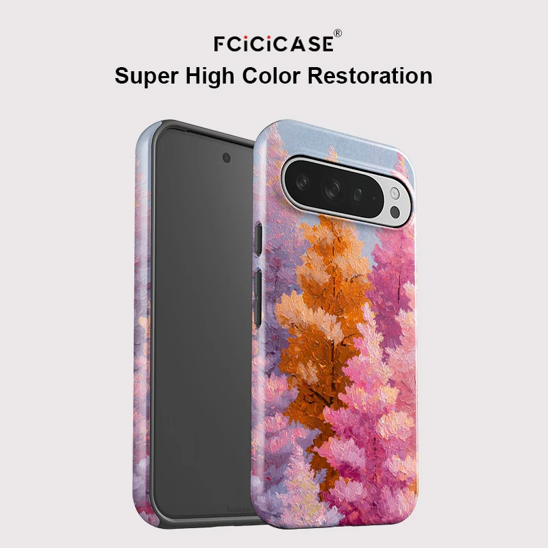 Фото Матовый акриловый чехол Fcicicase для Google Pixel 10 9 Pro XL 8 9 10 Pro 7A 8A 10A с рисунком дерева, противоударный защитный чехол №3