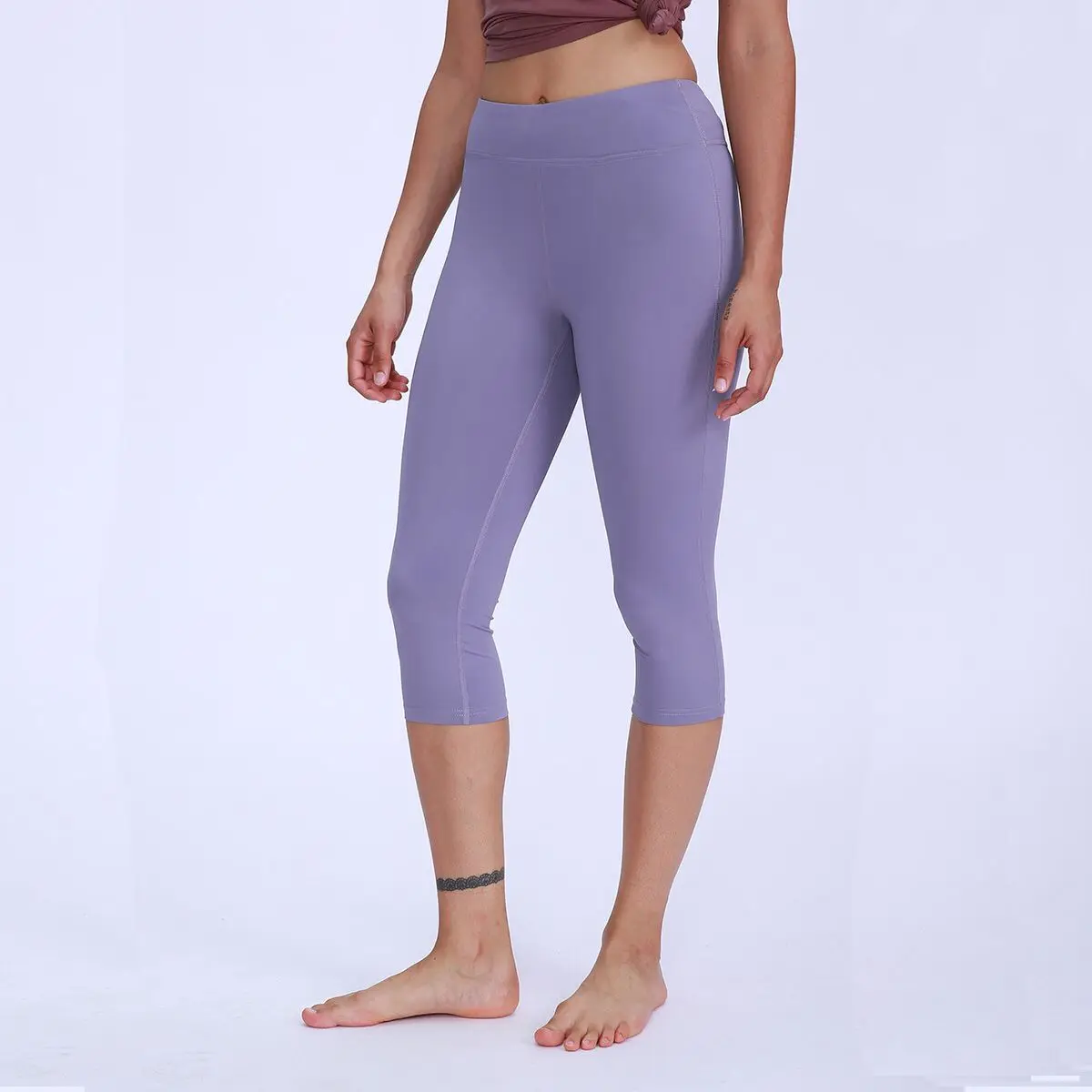 Yoga Pants Womens Summer Thin Section High Waist Compression Quick-Dry Cropped Pants Fitness Yoga Clothes Shorts