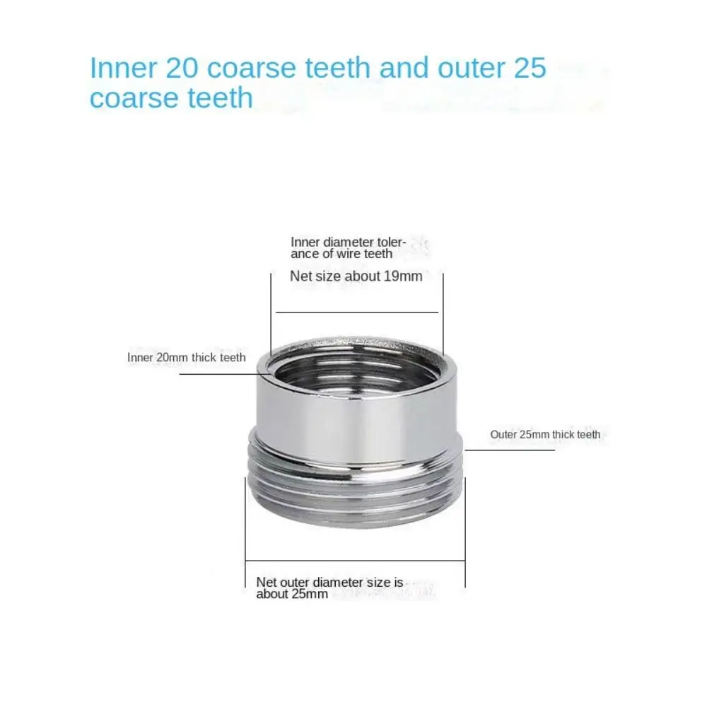 

Набор адаптеров для кухонного смесителя от 18/20/22/24 мм до 22 мм с шайбой, металлический мужской женский экономичный соединитель для крана, аксессуары для ванной комнаты