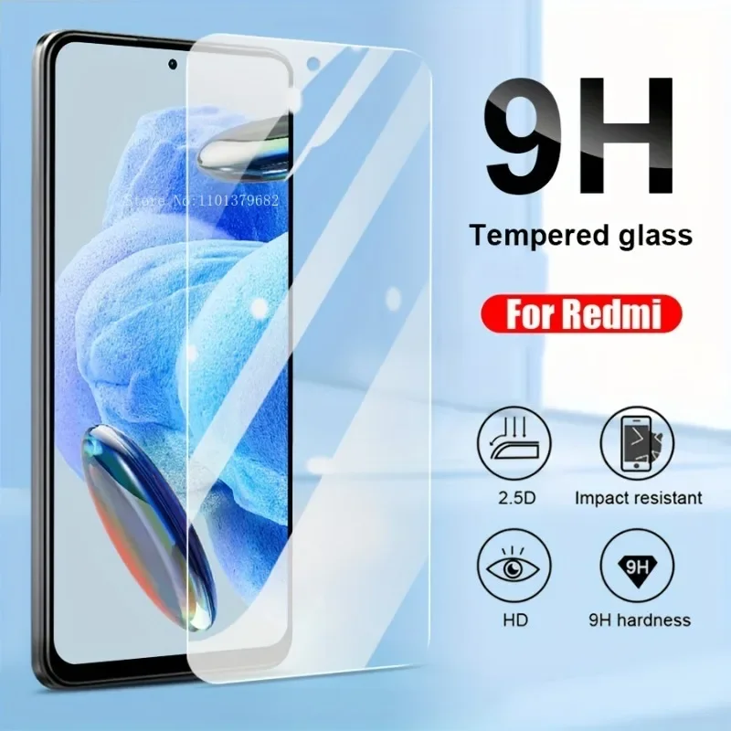 2 шт. для Redmi 10 Note 12 11 10T 9 9S Pro 5G полное покрытие HD закаленное стекло Защита экрана