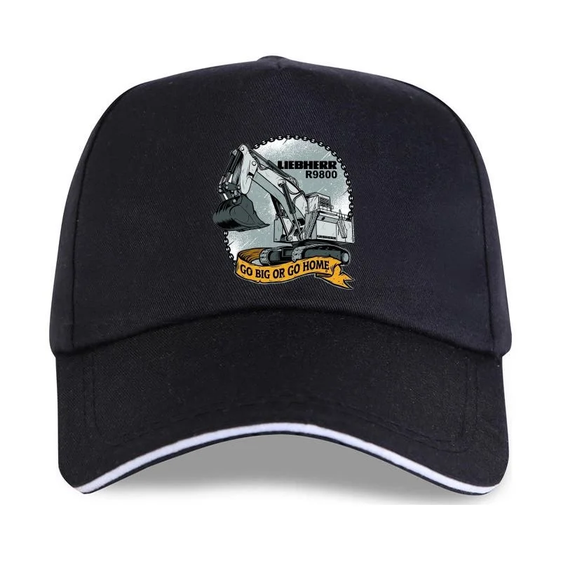 

New Funny Men white Baseball cap Black 2021 Liebherr R9800 Classic Tops