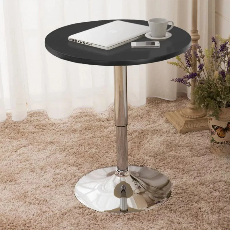 

Yaheetech Modern Round Bar Table Adjustable 360 Degree Swivel Indoor