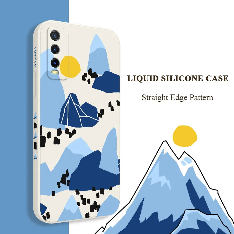

Iceberg Painting Phone Case For VIVO Y20 Y20i Y20S Y12S Y30 Y33S Y12 Y15 Y17 Y19 Y21 S1 Pro Y91 Y93 Y95 Silicone Cover