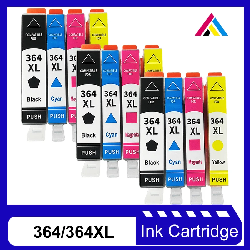 

For HP364XL Ink Cartridge Replacement for HP 364 for HP Photosmart C5390 C5393 C6300 C6324 C6380 Officejet 4620 e-All-in-One