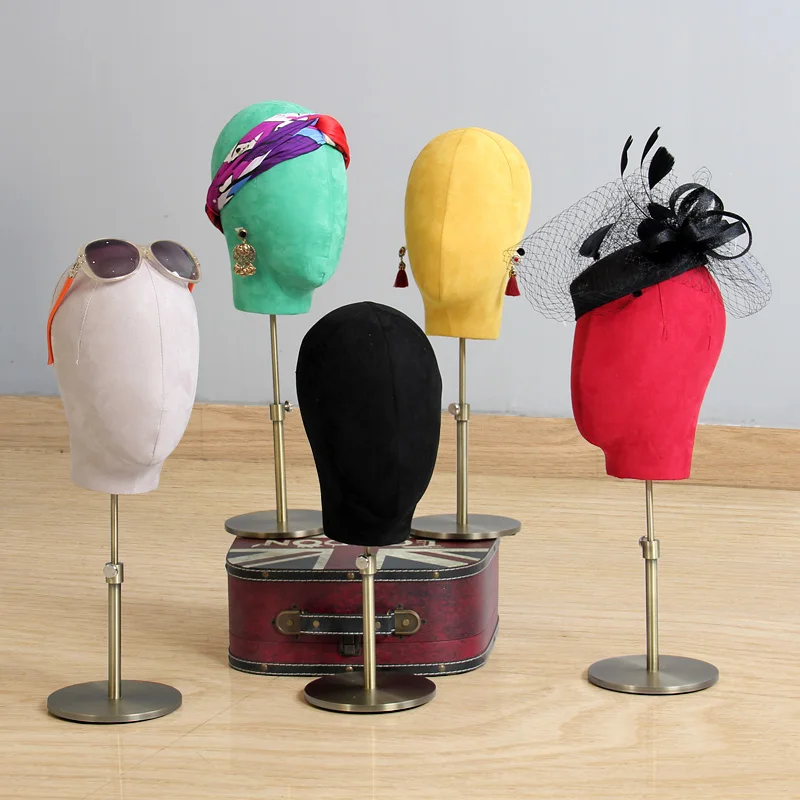 Hot Sale! New Arrival Fabric Cover Mannequin Head For Wigs and Hat Display