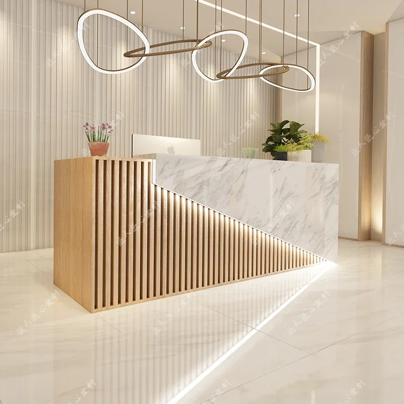 Стойка регистрации роскошные входные столы передняя стойка розничная витрина