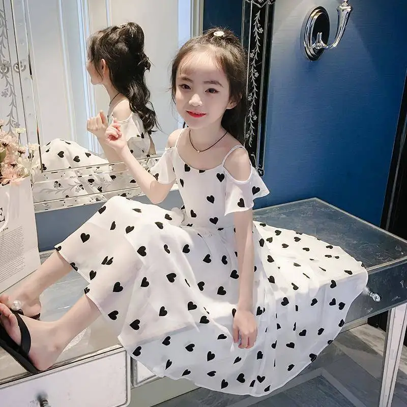 

Child Princess Style Cute Dress Thin Section Baby Girl Summer Dress Western Style Fashion 2023 New Sweet Girl Child Comfortable