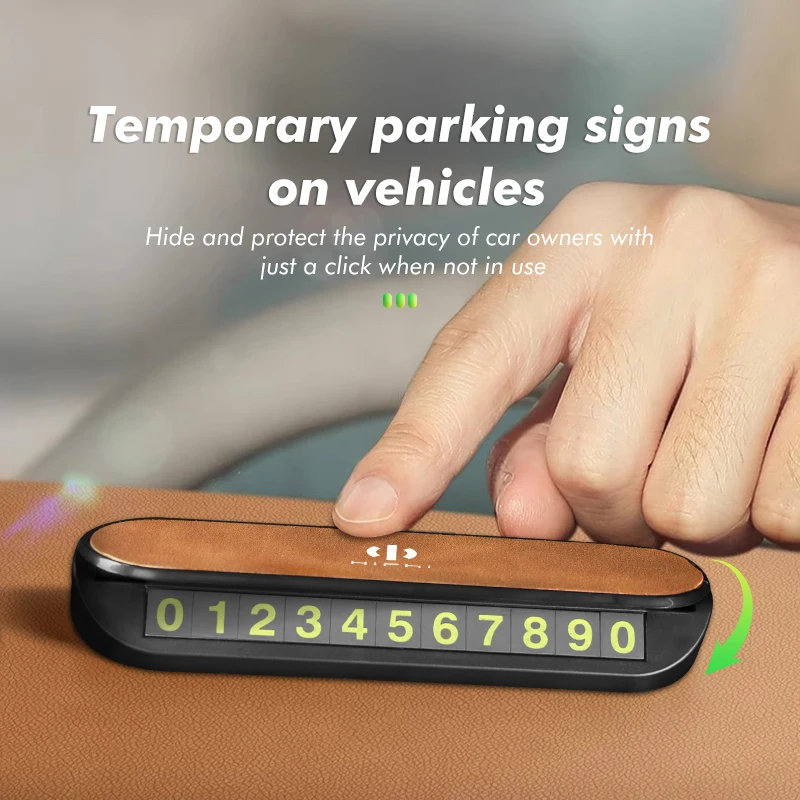 Замшевая парковочная табличка с номером телефона для Hiphi 2023 Z X Y