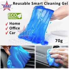 Car Smart Clean Adhesive Gel Remove Dust Hair Cleaning Keyboard Air Vent Phone Home Corner Convenient Pelekat Habuk
