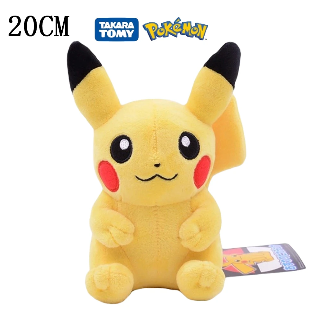 

TAKARA TOMY 20 см покемон Пикачу Пичу райчу мультфильм заполнение плюшевая игрушка модель Кукла кулон Милая Подвеска Игрушка Девочка Дети Рождественский подарок