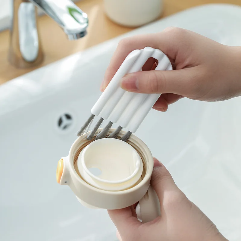 

Multifunctional Flexible Gap Brush Cup Cover Groove Gap Brush Household Soft Bristles Cleaning Brush Kitchen Accessories Supplie