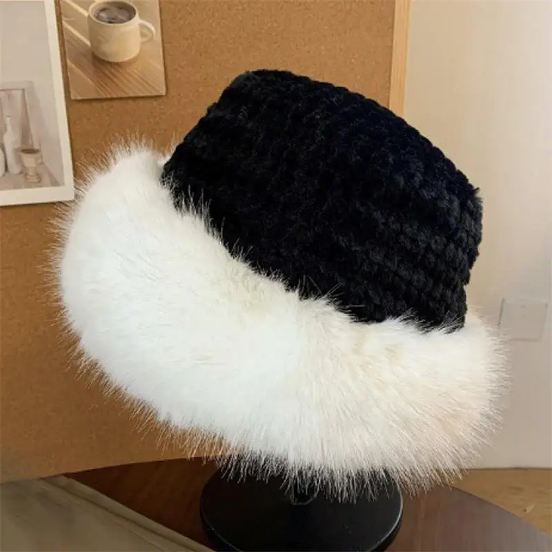 Новые модные женские туфли Geb:40 Pluizige Winter Warme Panama Hoed для женщин зимние теплые