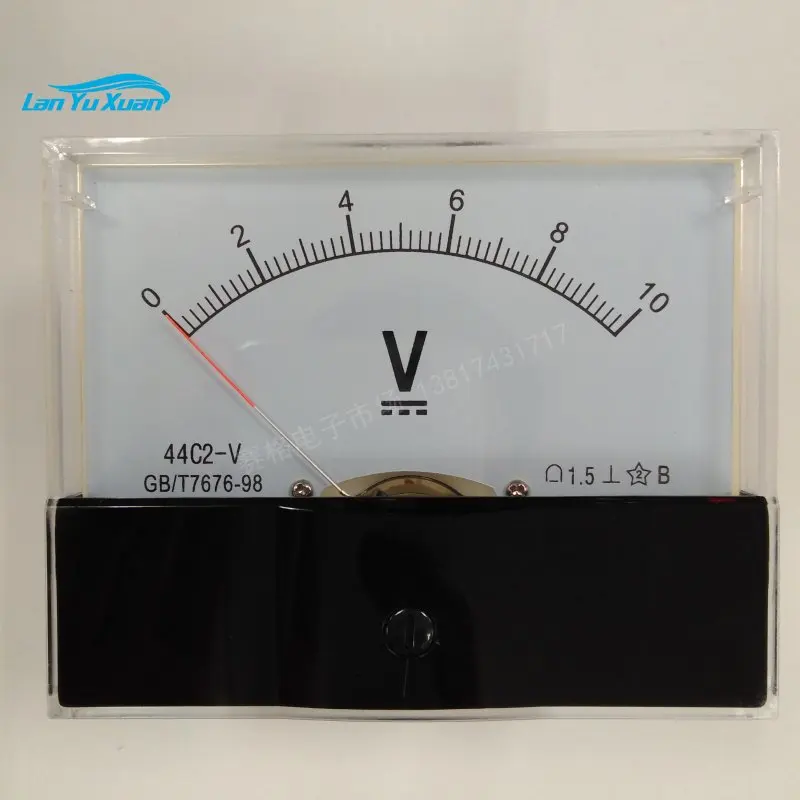 

44C2 5V 10V 12V 15V 30v 50V DC pointer voltmeter small voltage meter