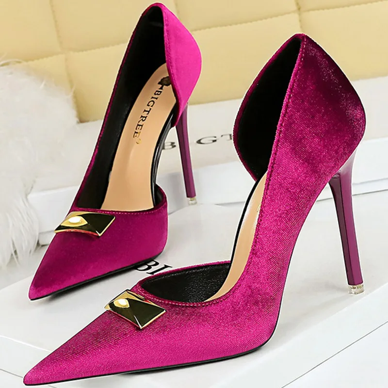 Женские свадебные туфли-лодочки на высоком каблуке 10 5 см