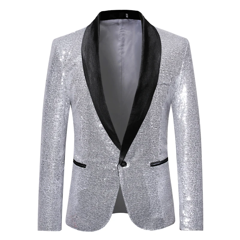 

European code fashion European and American stage trend handsome boutique everything Blazer new men's casual party Blazer top