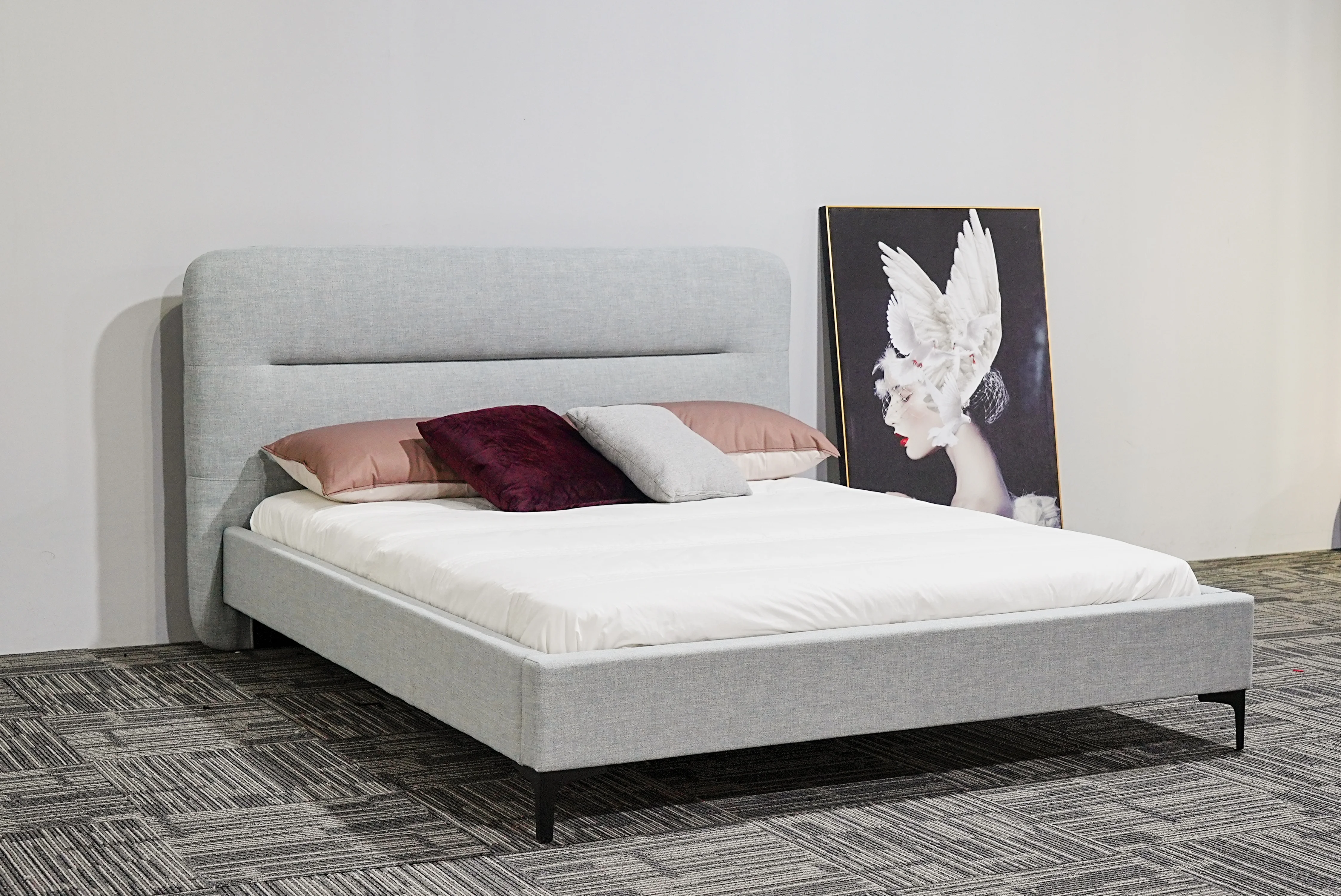 

Современная и Минималистичная деревянная мебель для дома, мебель для спальни, кровати, рамы, основы большого размера, Современная Низкопроф...