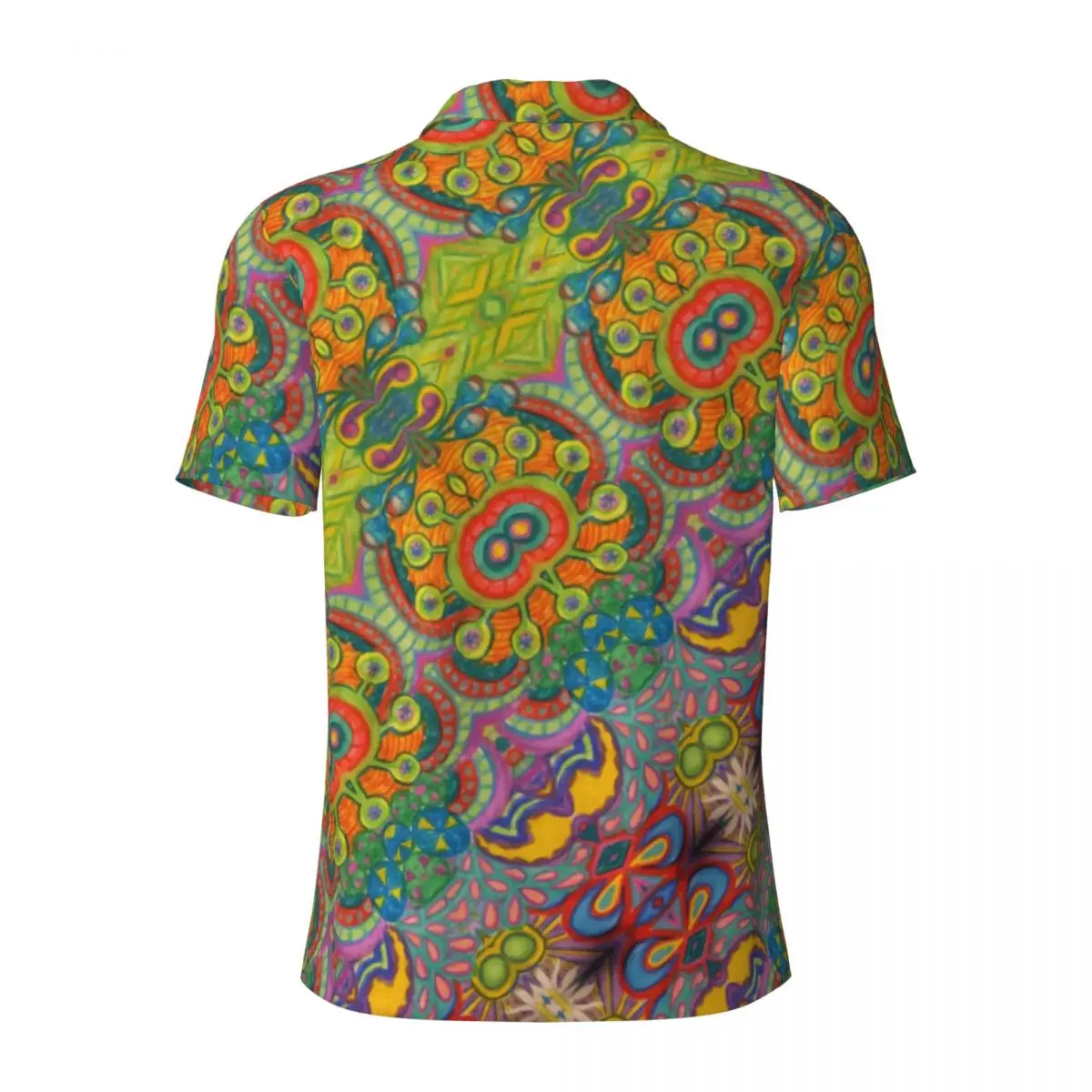 Рубашки поло в стиле ретро с принтом 60-х годов мужские повседневные рубашки