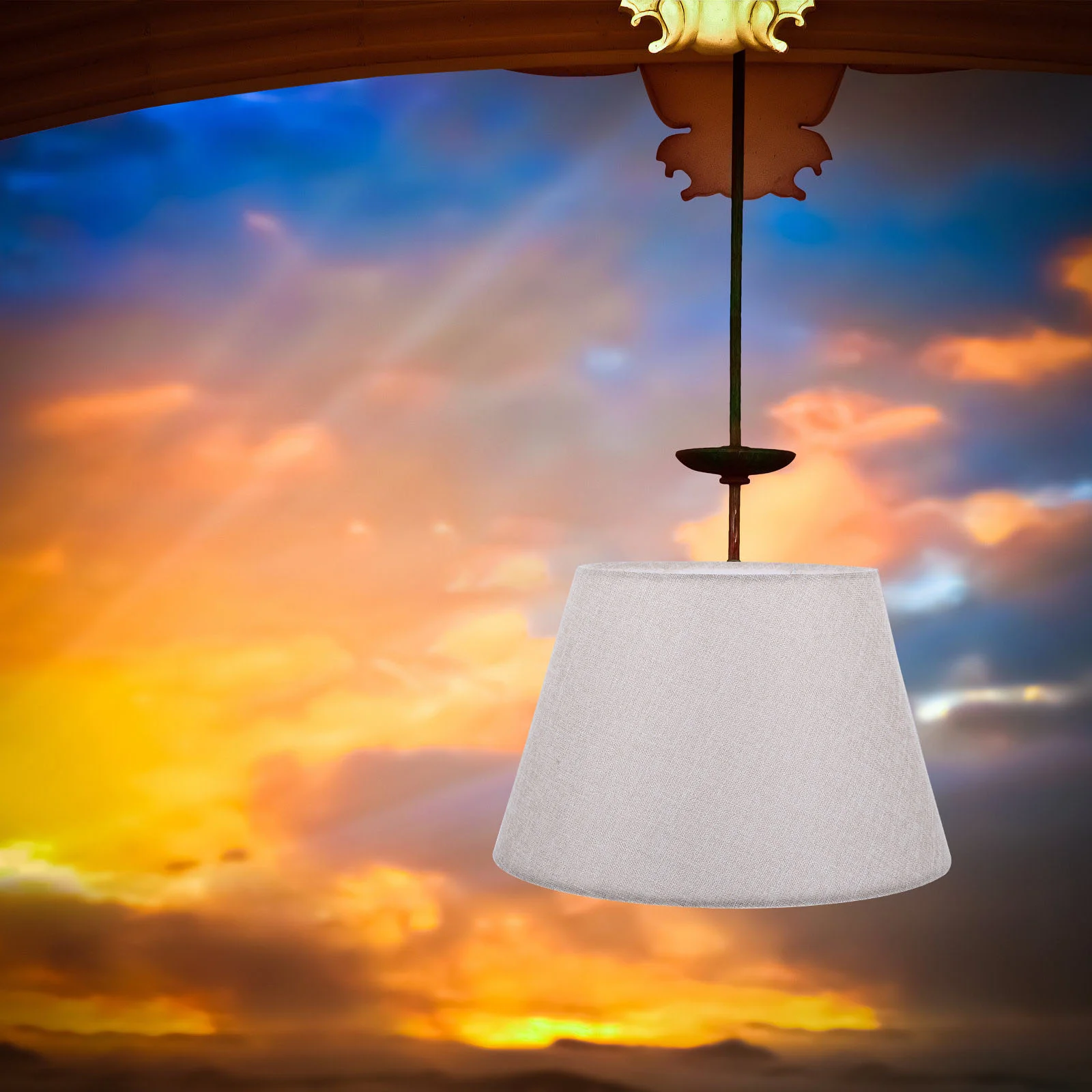 

Vintage Table Lamp Pendant Shade Desk Light Cover Chandelier Desktop Lampshade for Cloth