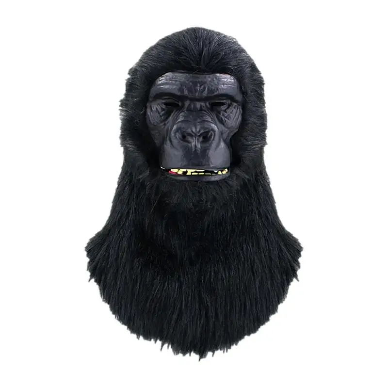 

Halloween Party Face Cover Animal Head Facial Cover Scary Gorilla Full Cover Halloween Headgear Photo Props Kids Adults Party