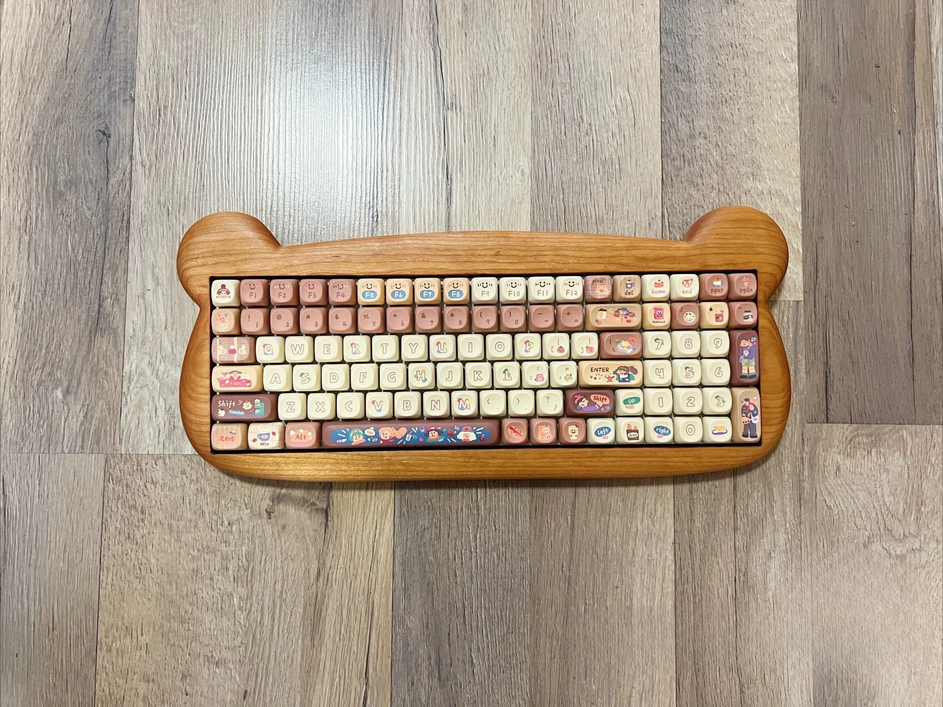 Механическая клавиатура Bear98 комплект из орехового дерева беспроводная