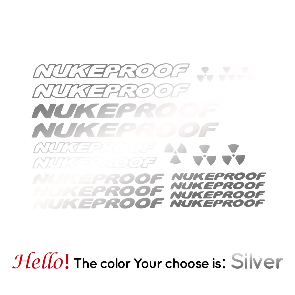 

Nukeproof наклейки на раму велосипеда с ядерной энергией