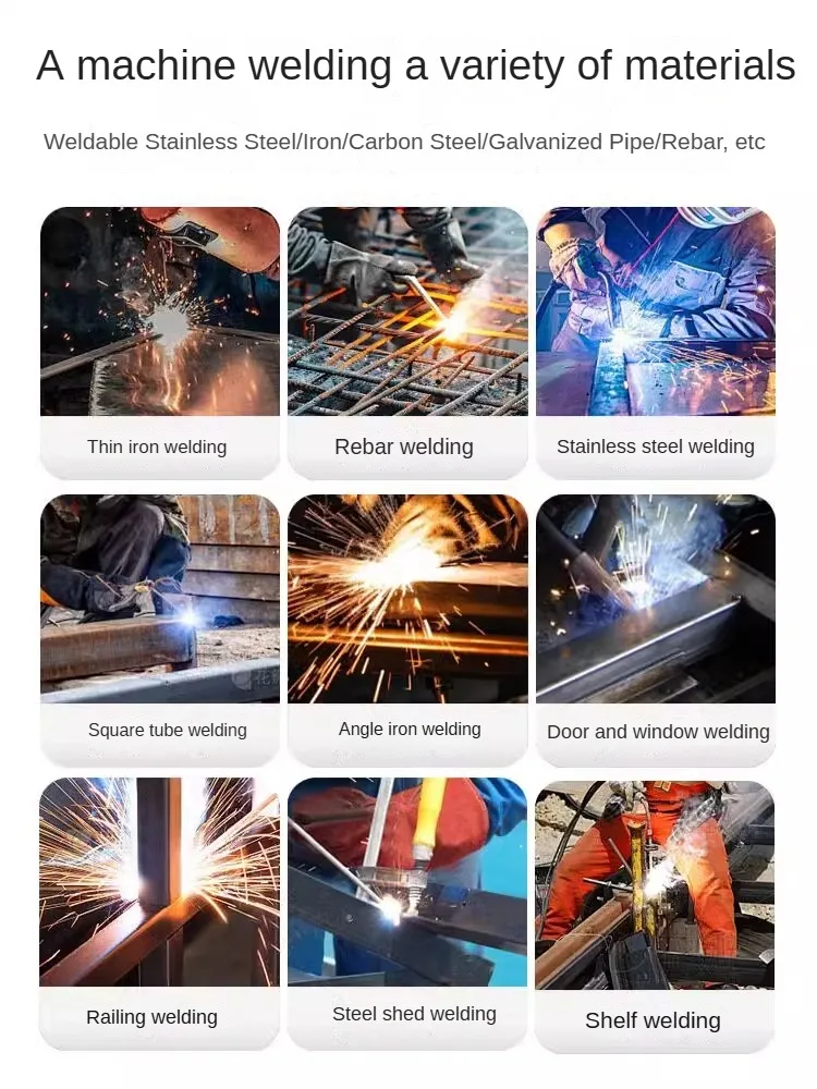 Сварочный аппарат двойного назначения без газа с двойной защитой 220 В/380 в