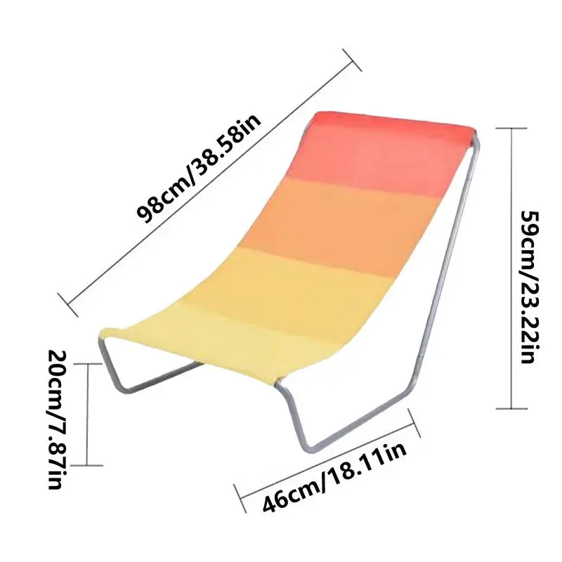 Портативный складной шезлонг цвет в ассортименте