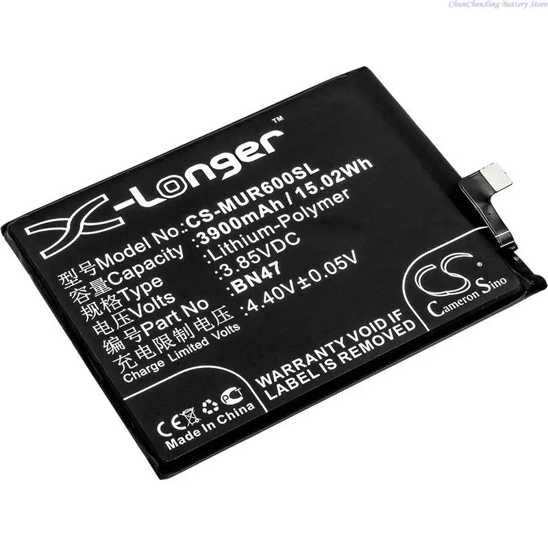 Аккумулятор Cameron Sino 3900 мАч BN47 для Xiaomi M1805D1SC M1805D1SE M1805D1SG M1805D1ST Mi A2 Lite Redmi 6 Pro Sakura