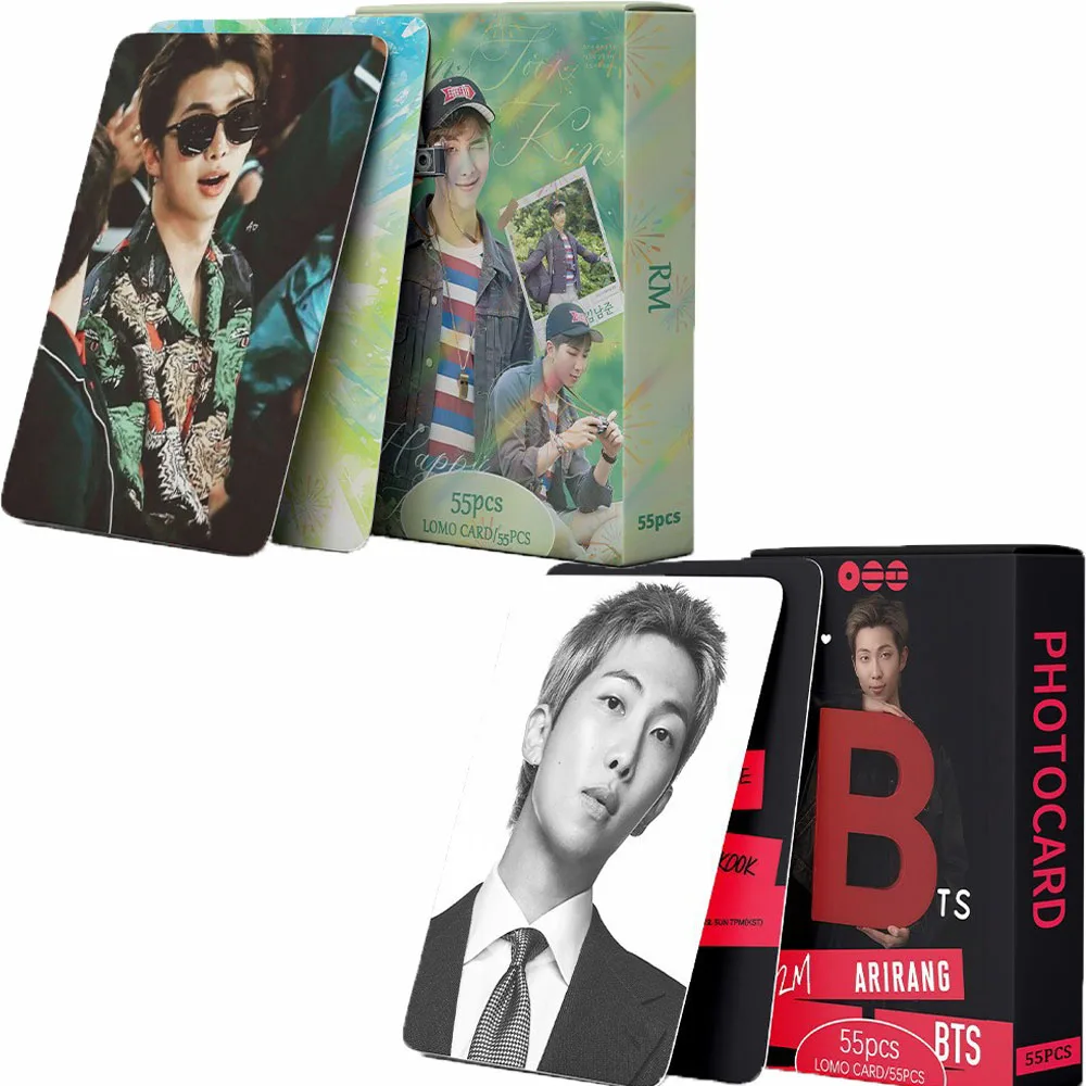 Фото Коллекционные HD-ламинированные карточки Kpop BTS RM Ким Намджун, фото-карточки с портретами айдолов, коллекция для фанатов, подарок. №3