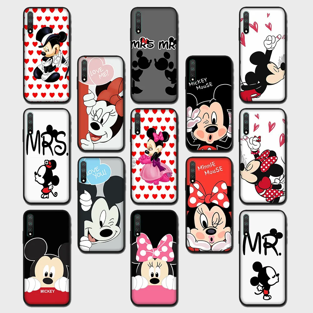 

Mickey Minnie Couple Black Case for OPPO Reno10x Zoom 2 2F 2Z 4 3 4 5 4Z 4F Lite 5Z 5K 6Z 7Z Pro Plus