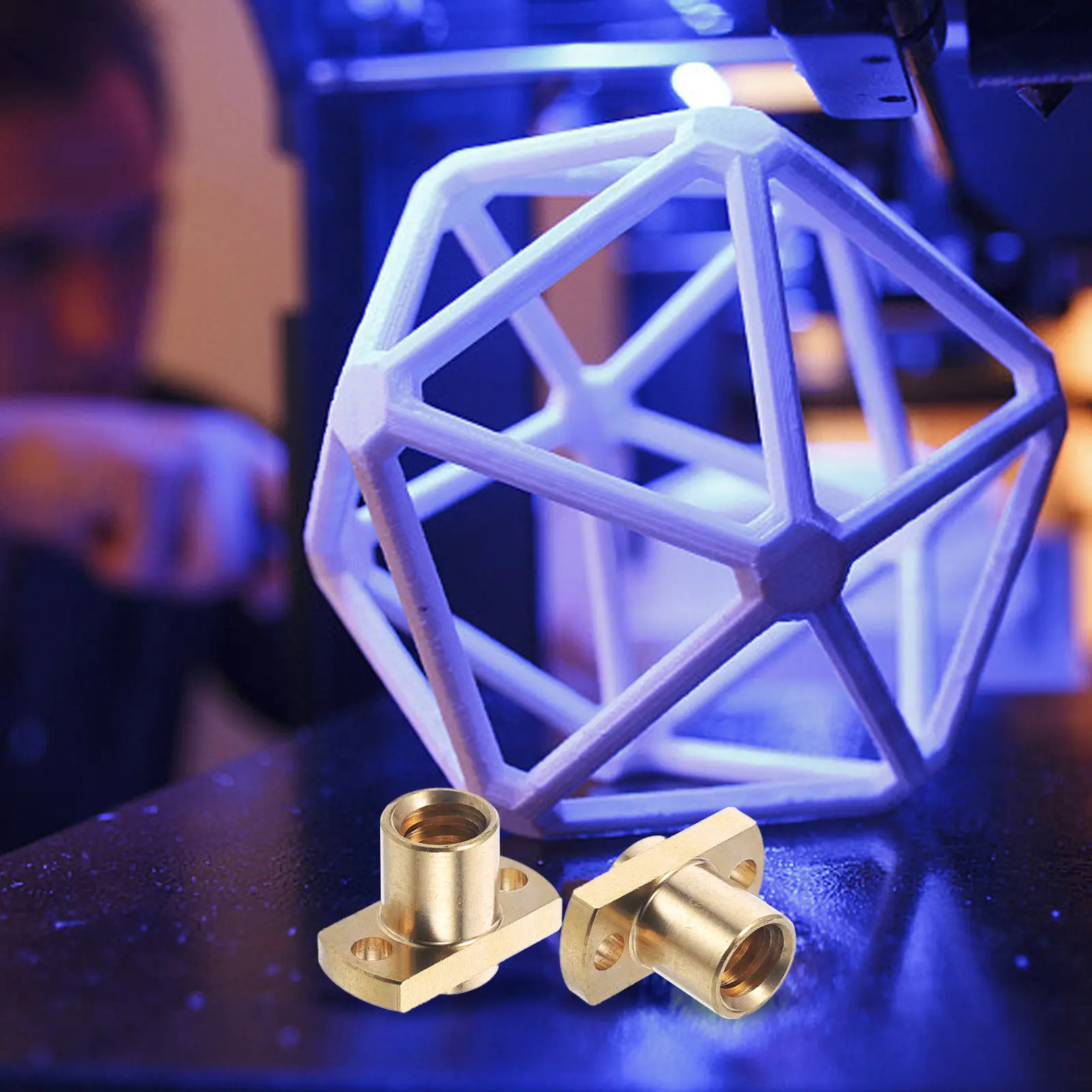 6 шт. латунных гаек T8 для ходового винта, детали для 3D-принтеров, трапециевидный винт 2 мм, долговечные, высокостабильные гайки T8 для 3D-принтеров (art.: 3920daaed09c0) - 3920daaed09c0
